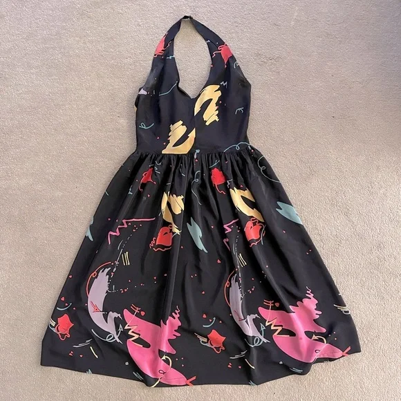 80s Haute Punk Party Dress - Picture 1 of 7